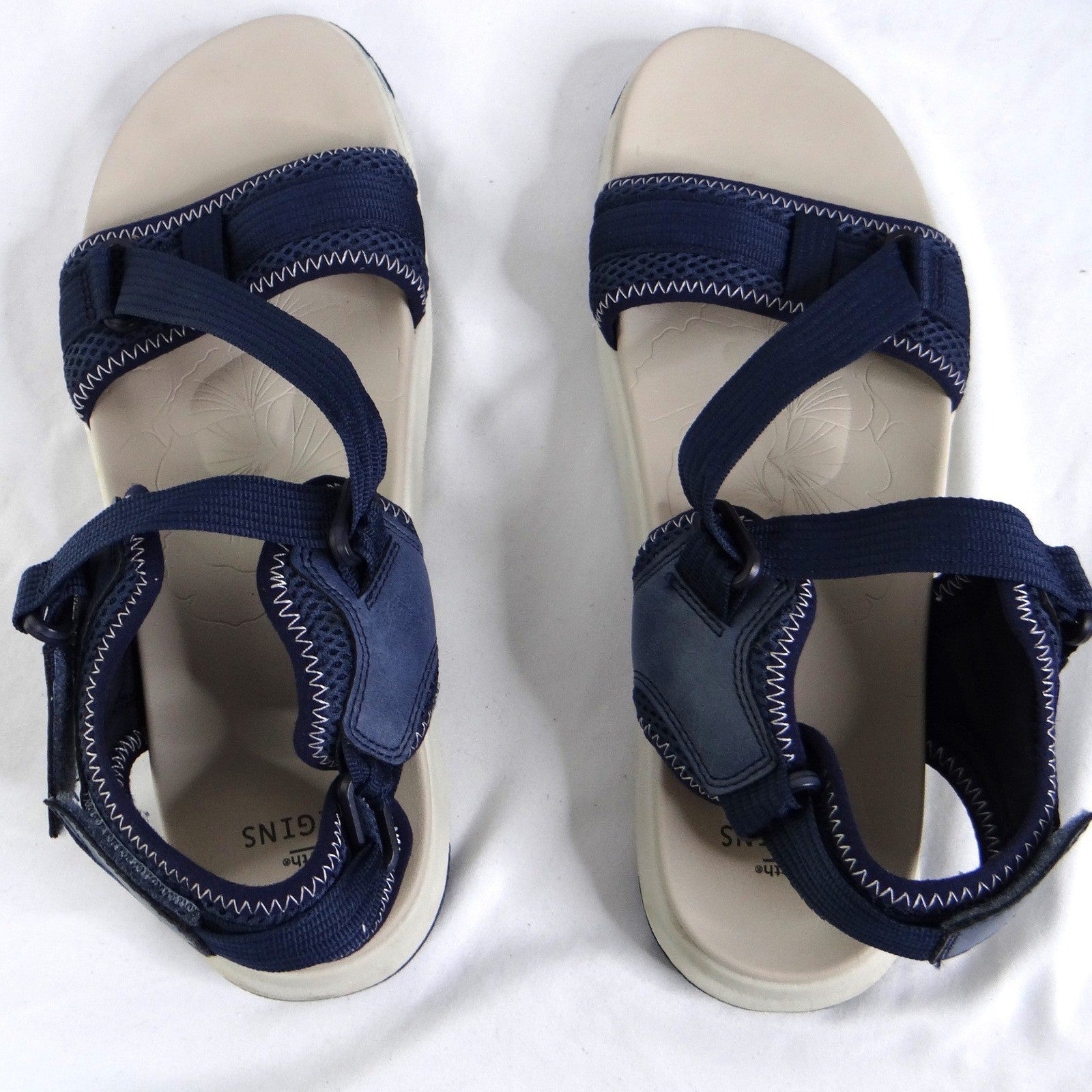 Earth Origins Vivvy Mens Navy Blue Sport Sandals Adjustable Straps Size 11
