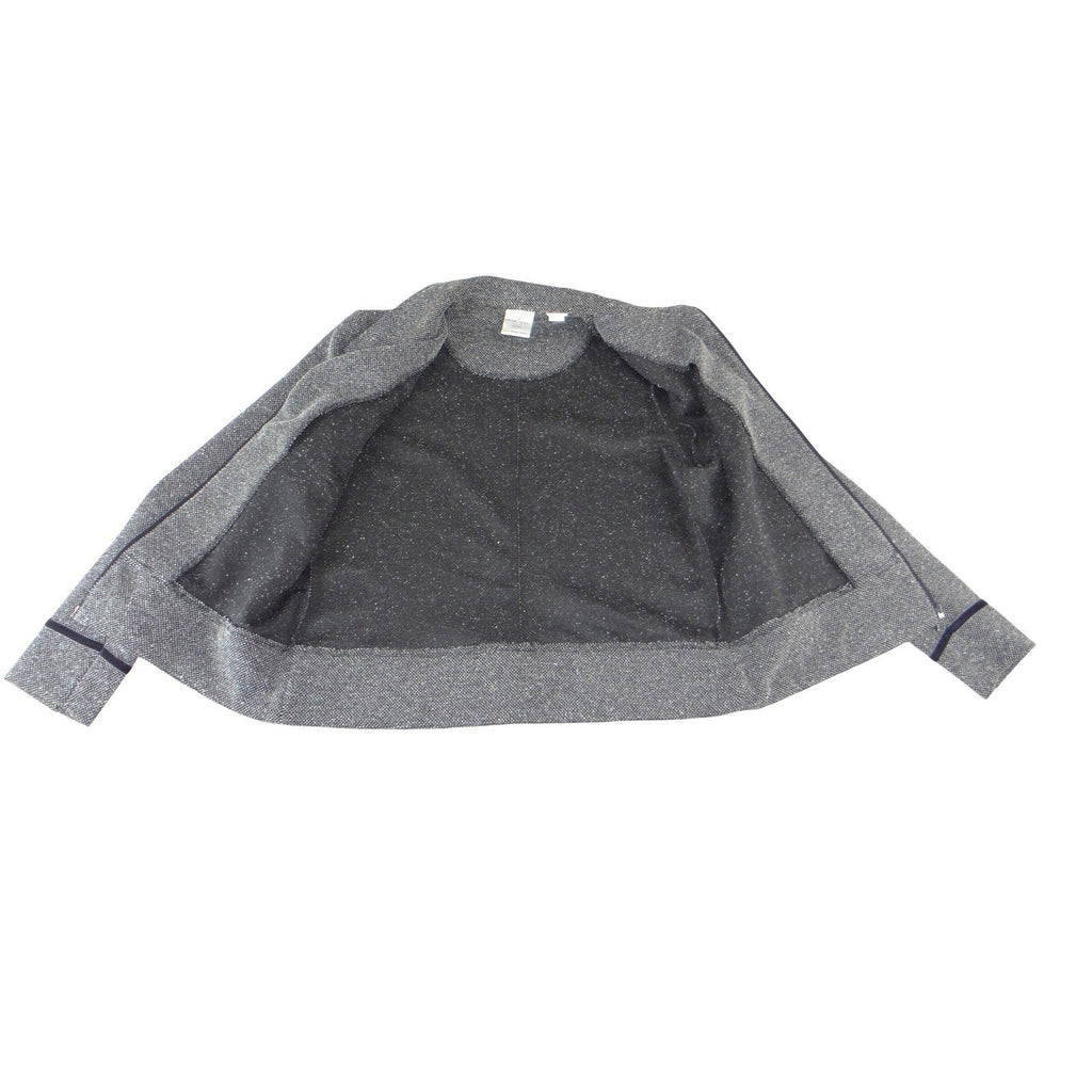 Emma James Petite Grey Textured Zip-Up Jacket Liz Claiborne Size P