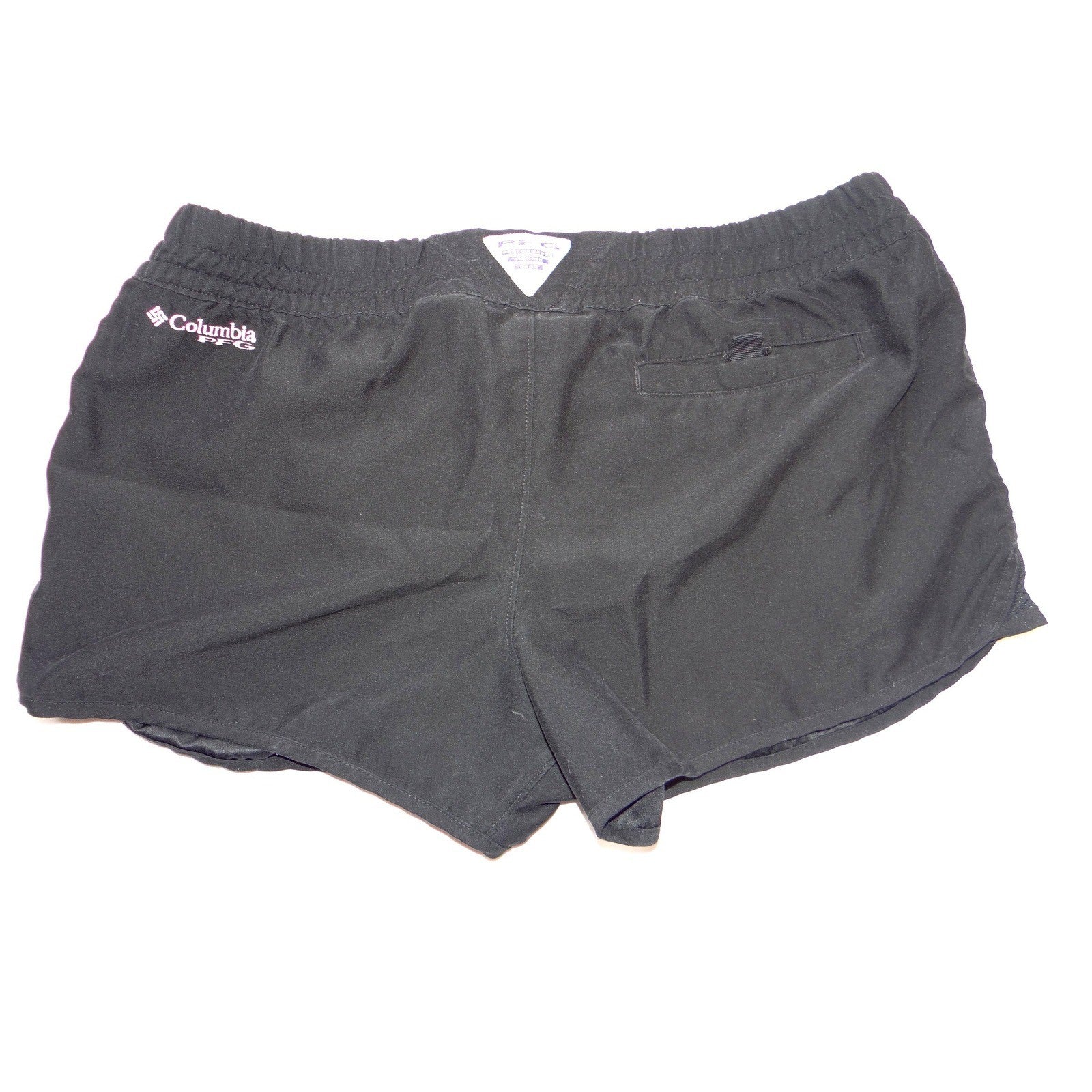 Columbia Omni-Shield Women's Black Athletic Hiking Shorts Size M Drawstring