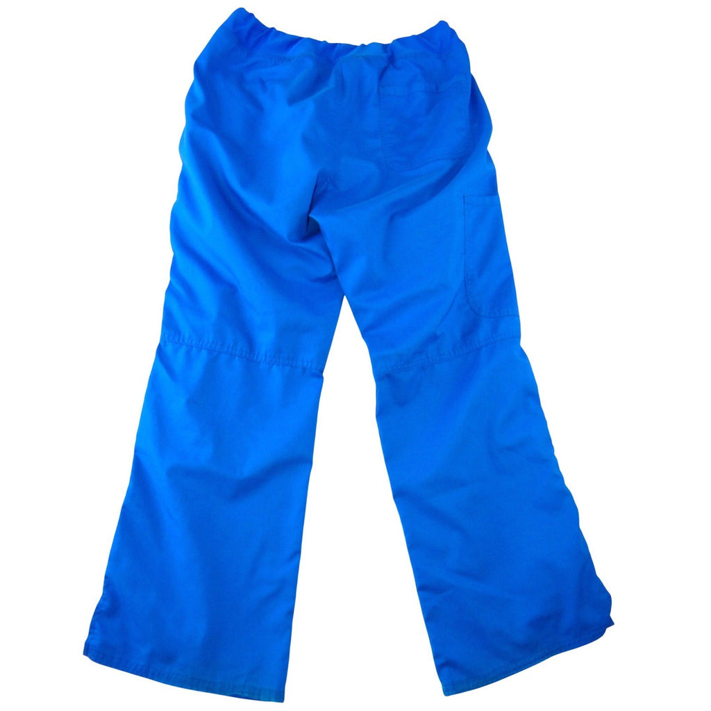 Cherokee Workwear Royal Blue Cargo Scrub Pants WW110P Womens Medium Petite