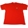 Vintage Orange T Shirt Shook Hardy & Bacon "One Person Can Make A Difference" XL