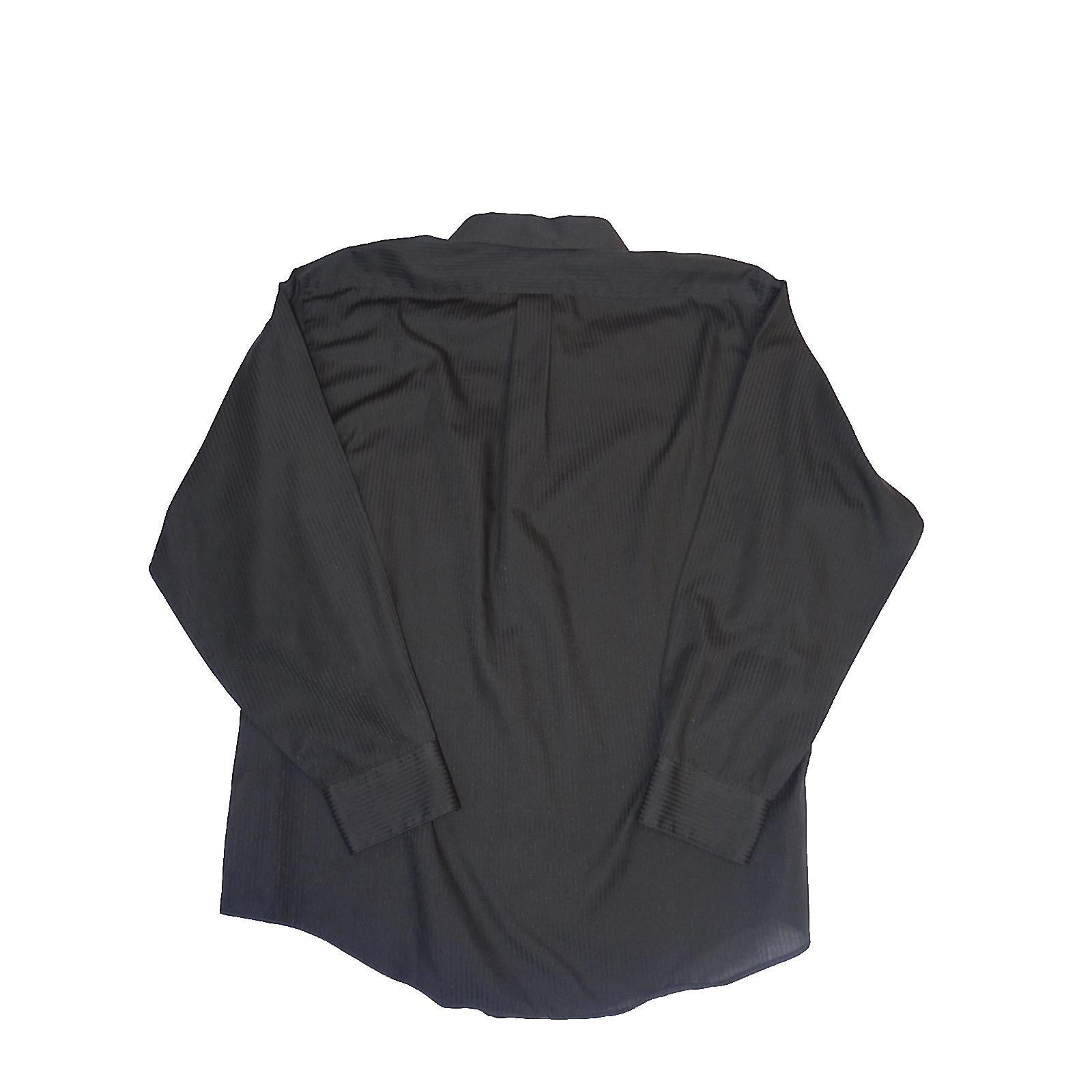 Van Heusen Men's Black Long Sleeve Dress Shirt - XL