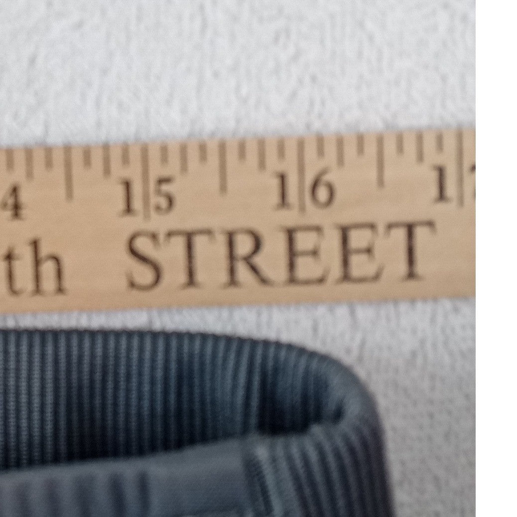 Adidas Mens Athletic Jogger Pants Gray Elastic Waist 3 Stripe Logo