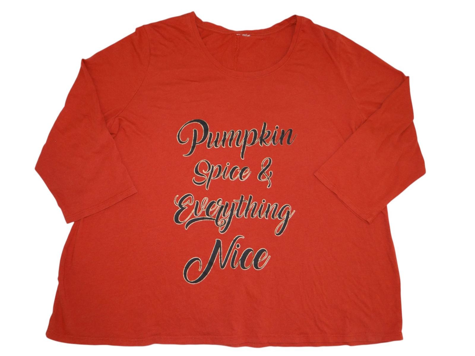 Women's Long Sleeve Pumpkin Spice Graphic Top