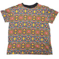 Vintage WXYZ Mens Small Geometric Tribal Print T-Shirt Short Sleeve Crewneck
