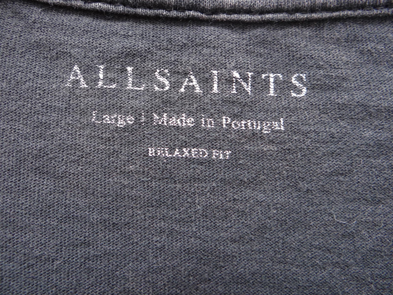 All Saints Vintage style Black Graphic T-Shirt - NUTOPIA - Large