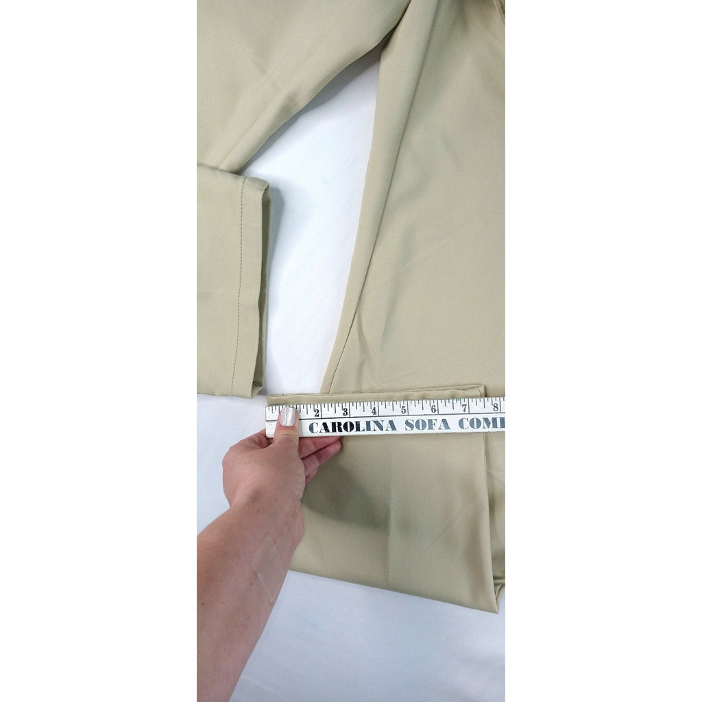 Alfani Mens Tan Flat Front Chino Pants Size 36W 30L Cotton Blend