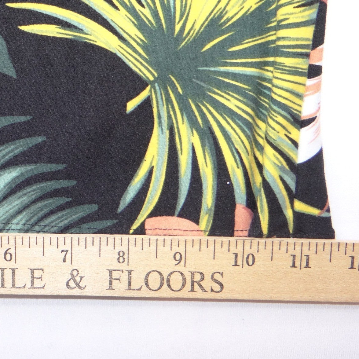 No Boundaries Womens Tropical Palm Print Wide Leg Jumpsuit Black Large 11-13