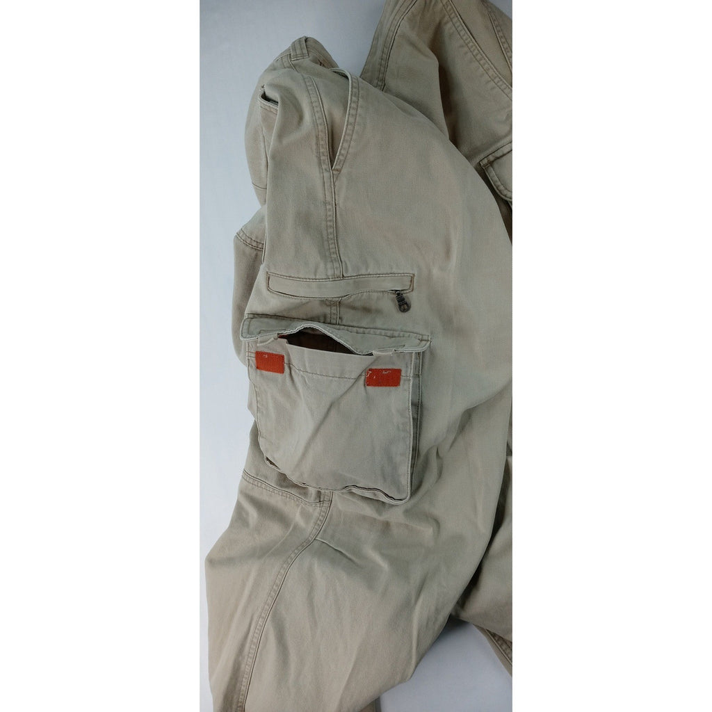 Eddie Bauer Mens Tan Cargo Pants Cotton Casual Outdoor Size XL