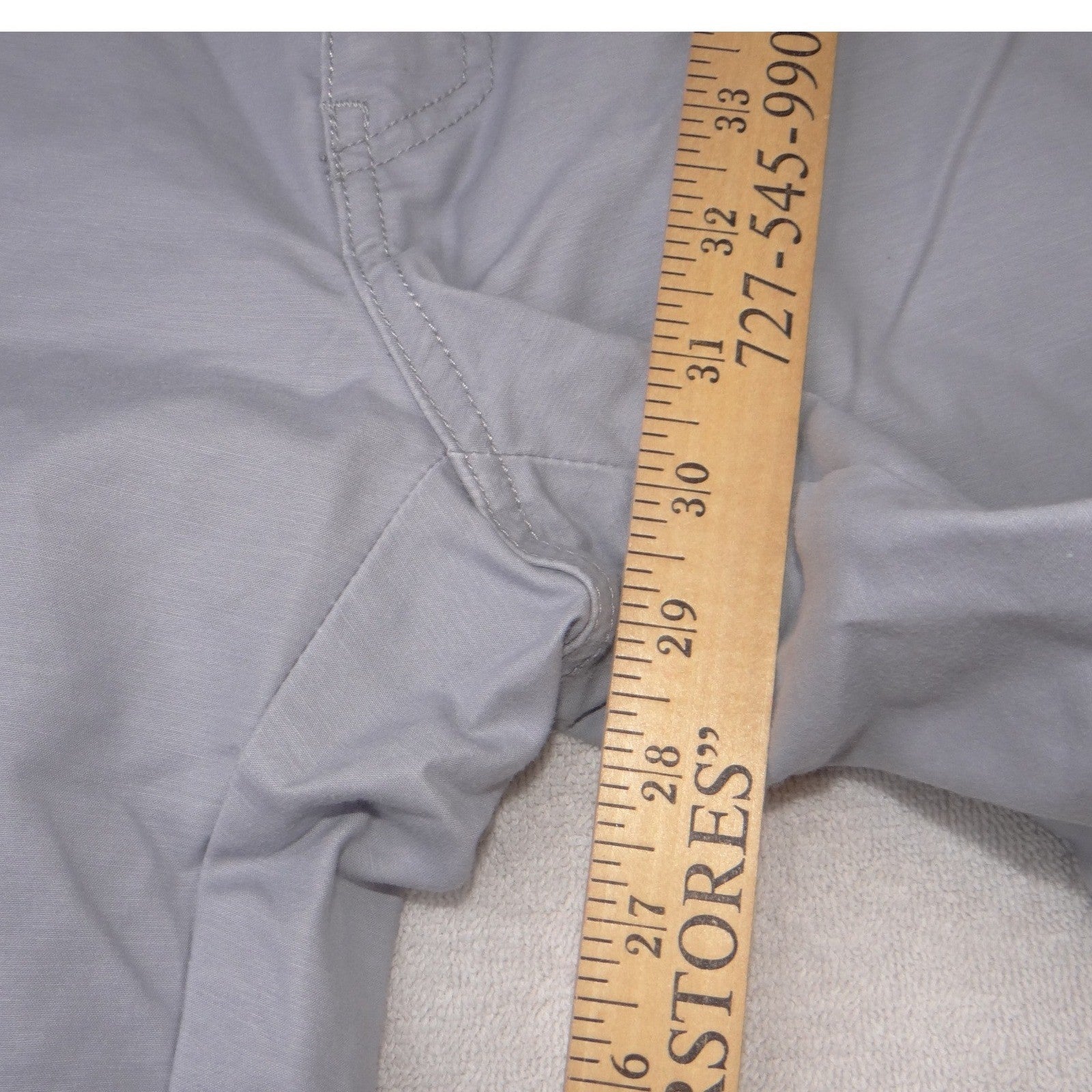 Calvin Klein Mens Extreme Slim Fit Stretch Pants Light Grey 34x32 Chinos
