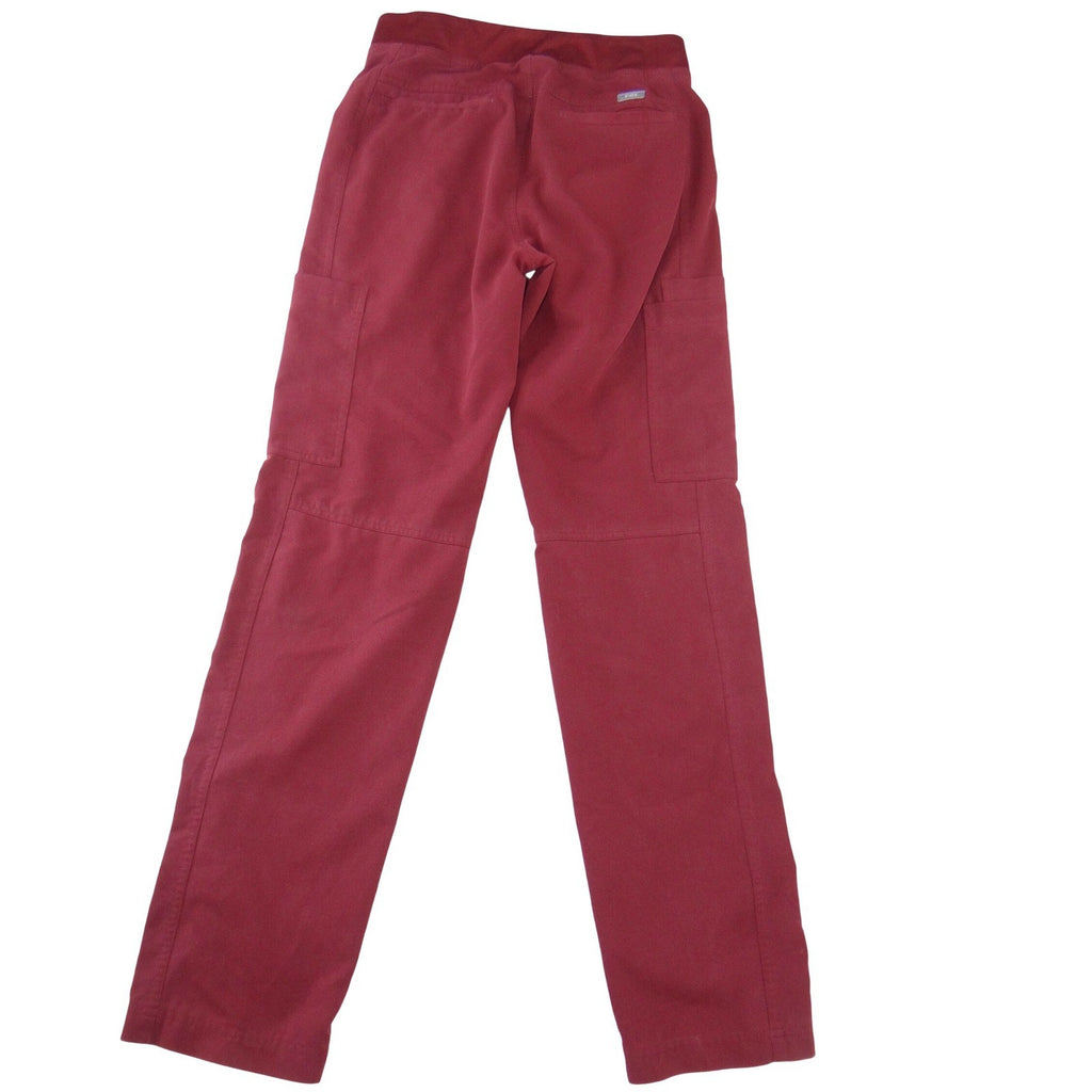FIGS Technical Collection  Burgundy Cargo Scrub Pants Women XS Straight Leg