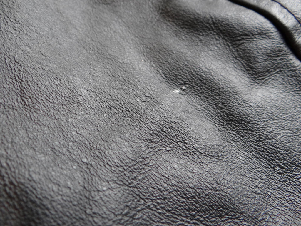 Men's Black Leather Jacket Medium Caribou Creek