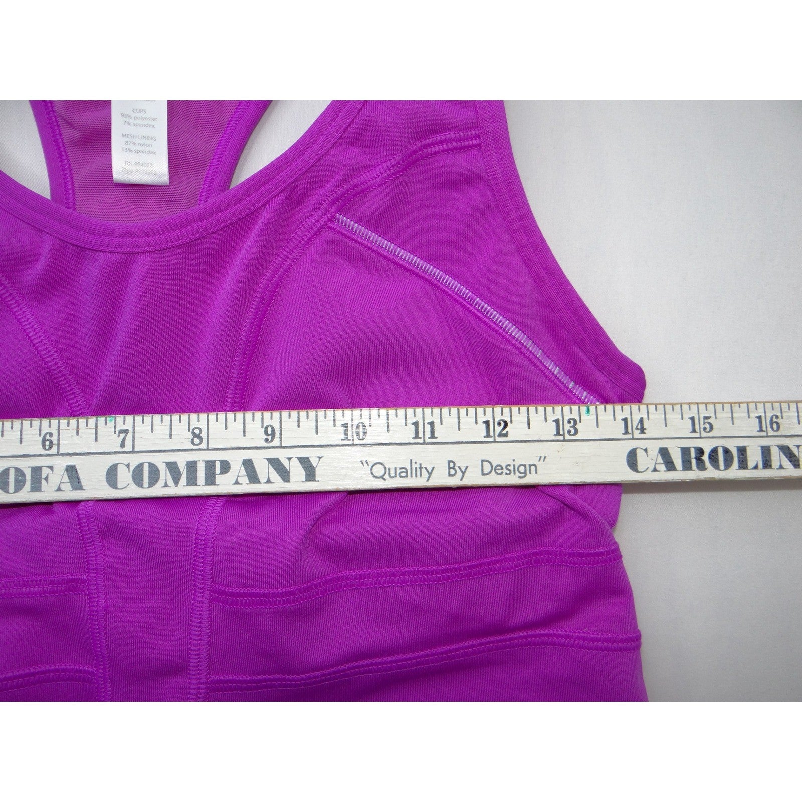 Athleta Womens Purple Racerback Workout Tank Top Built-in Bra Style 819383 Small