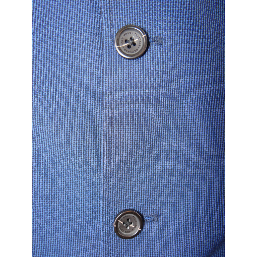 Goodale New York City Men's Blue Plaid Wool Blend Blazer Size 46