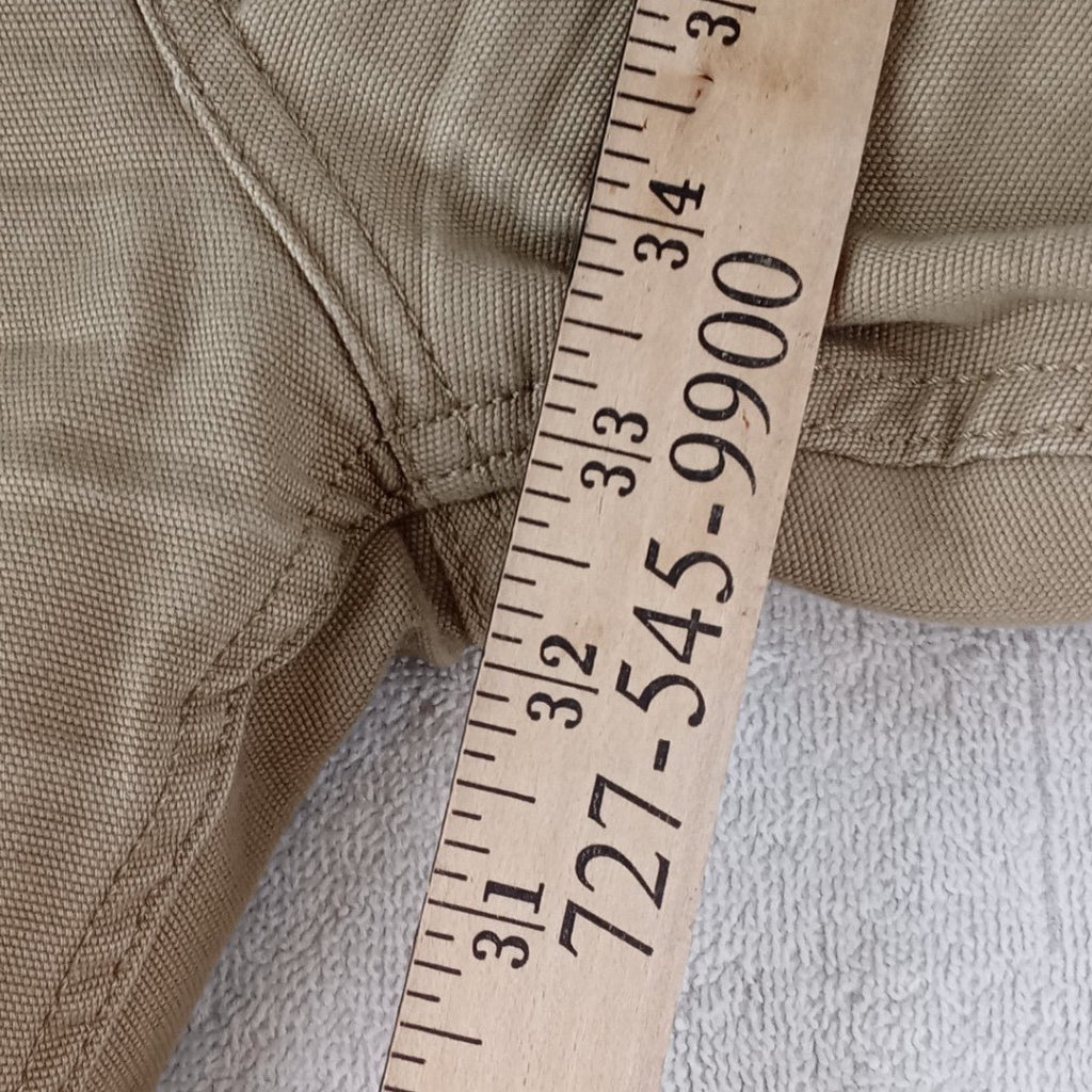 Carhartt Relaxed Straight Fit Work Pants Mens 40x34 Tan Canvas Utility Trousers