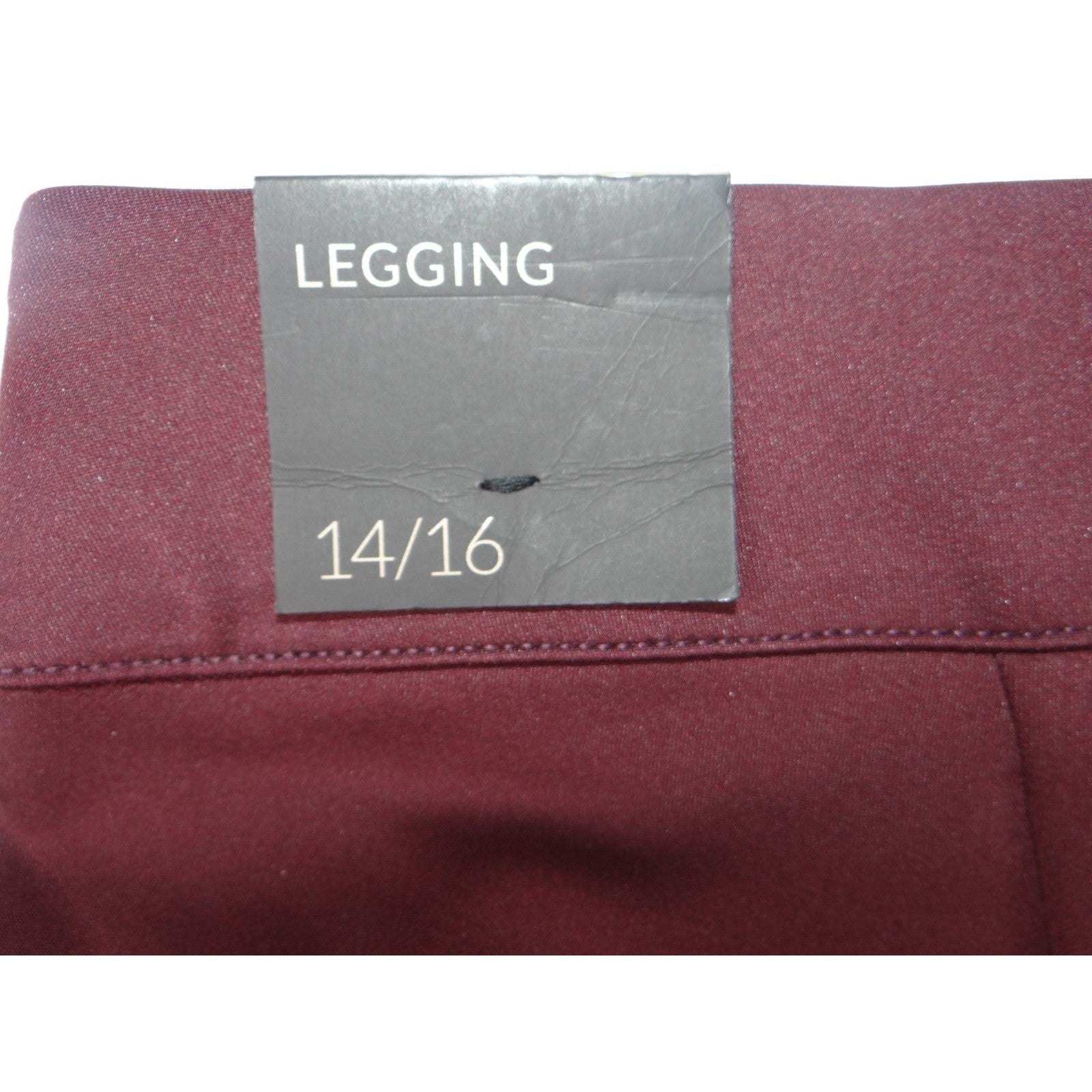 NWT-Lane Bryant Burgundy Legging Pants Women Size 14 16 Comfort Stretch Casual
