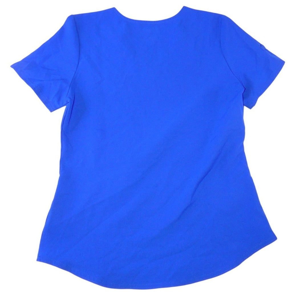 Scrubstar Womens Royal Blue V-Neck 3-Pocket Medical Scrub Top Small 2293