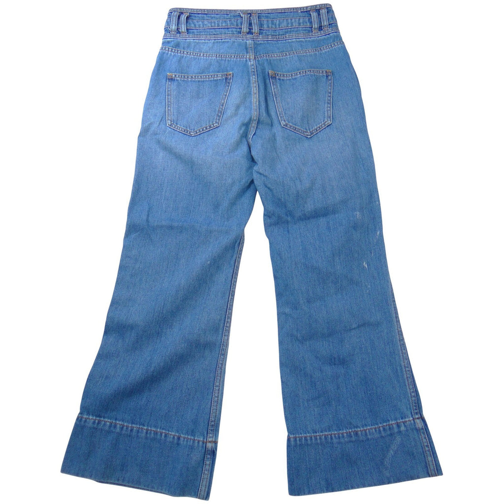 Current Elliott High Waisted Wide Leg Jeans Blue Medium Wash Size 26
