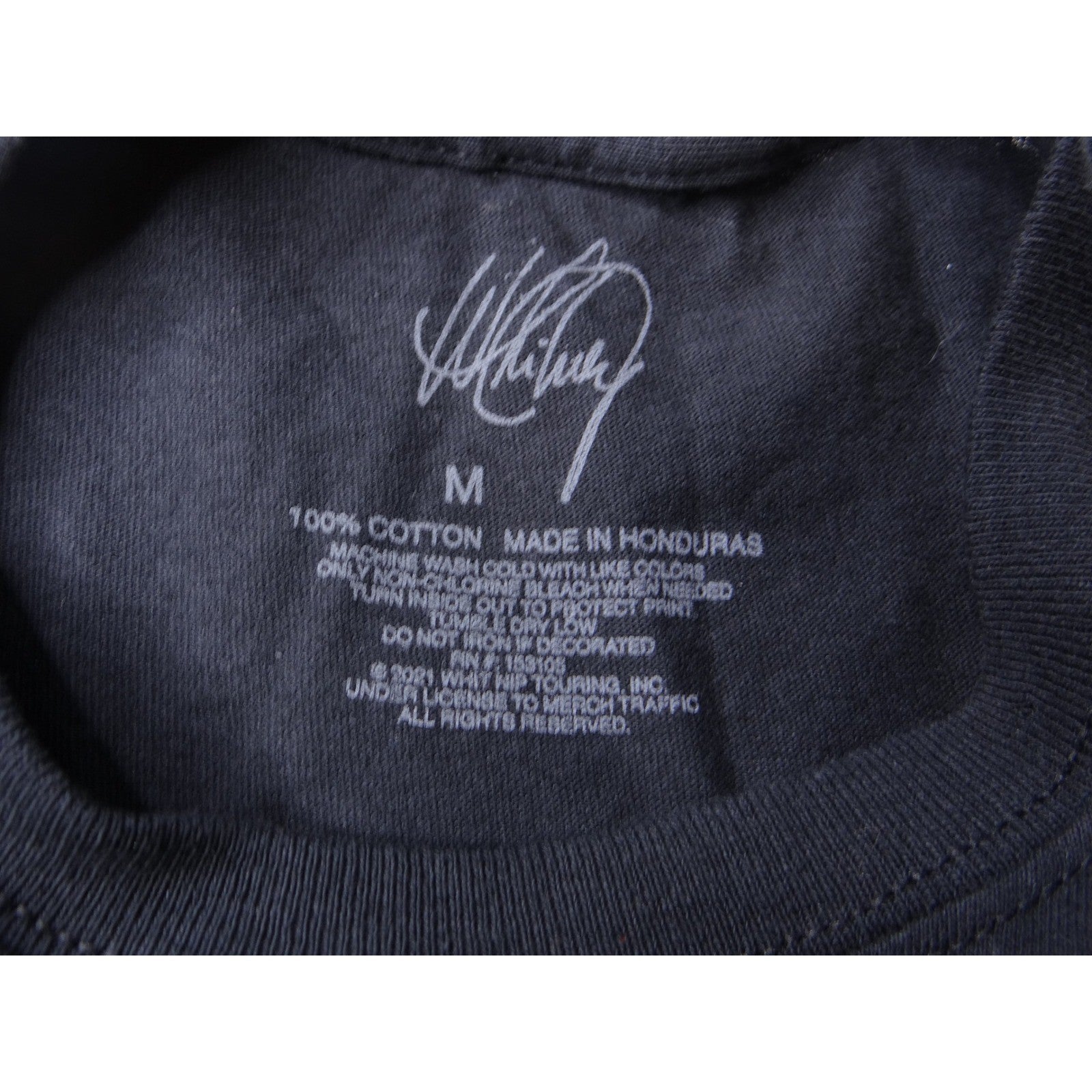 Whitney Houston Graphic T Shirt Black Cotton Short Sleeve Women's Size M NWOT