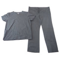 Scrubstar Womens Black Medical Scrub Set V-Neck Top Cargo Pants WM00B068 Size M