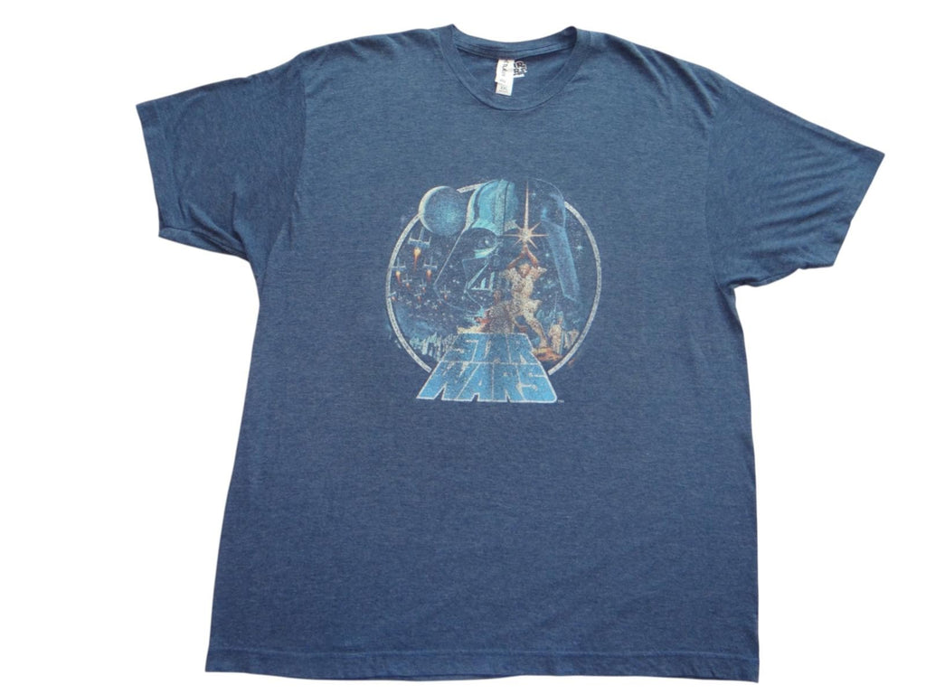 Star Wars Retro Graphic T-Shirt - XXL Blue
