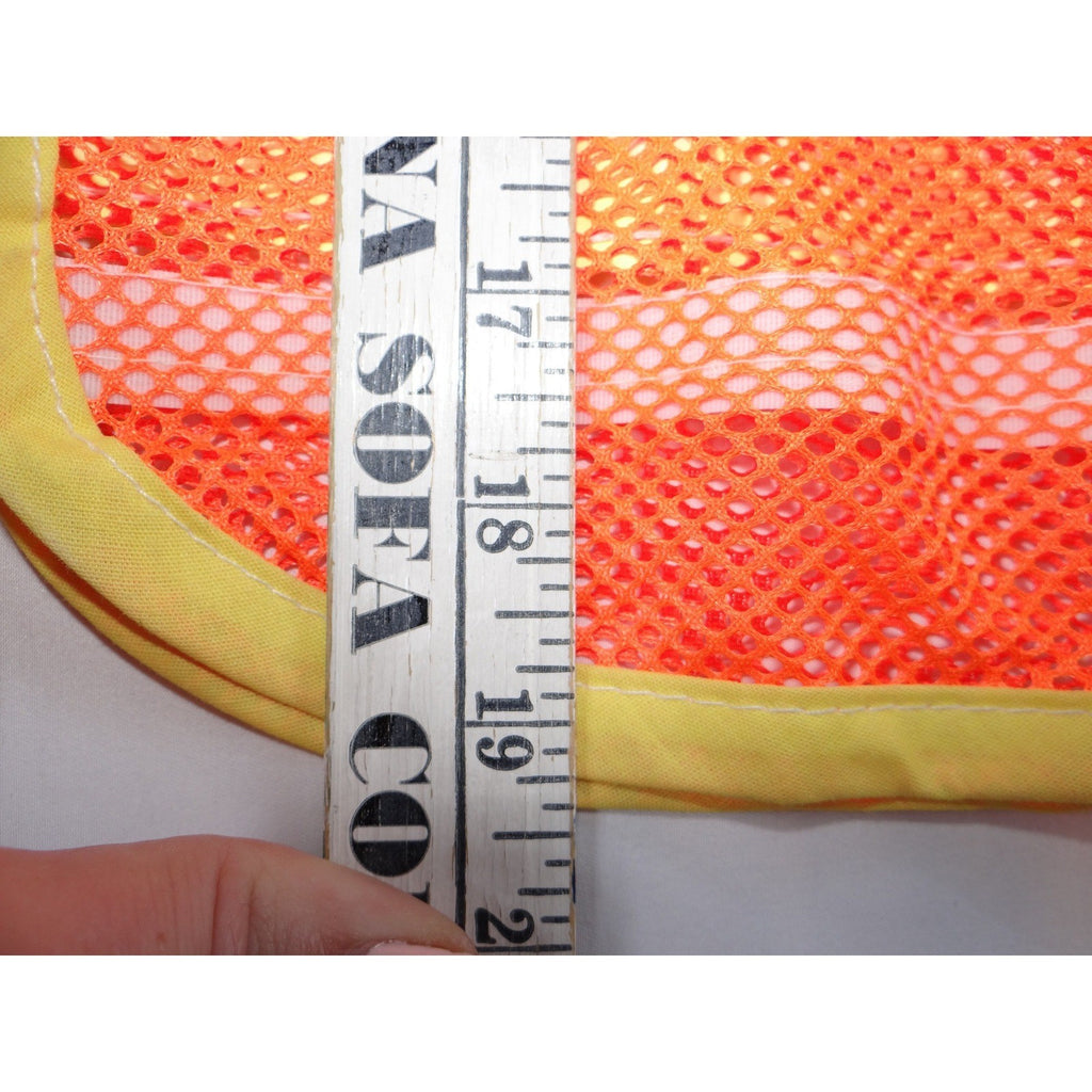 Kids Safety Vest High Visibility Orange Mesh Reflective Tie Closure Set of 2