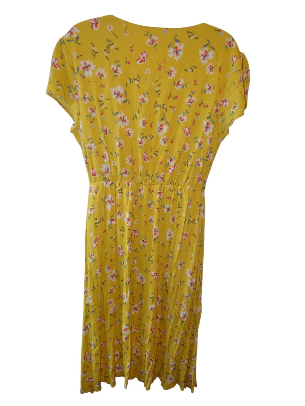 Urban Romantics Floral Midi Dress - Yellow