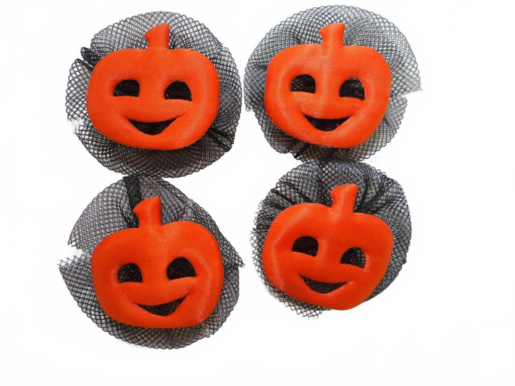 Set of 4 Halloween Pumpkin Button Covers