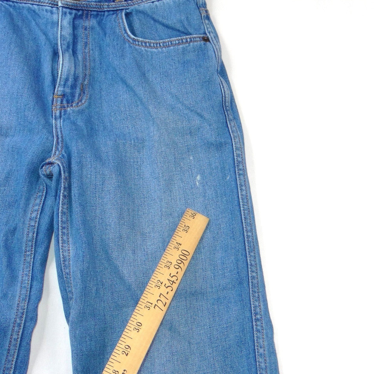 Current Elliott High Waisted Wide Leg Jeans Blue Medium Wash Size 26
