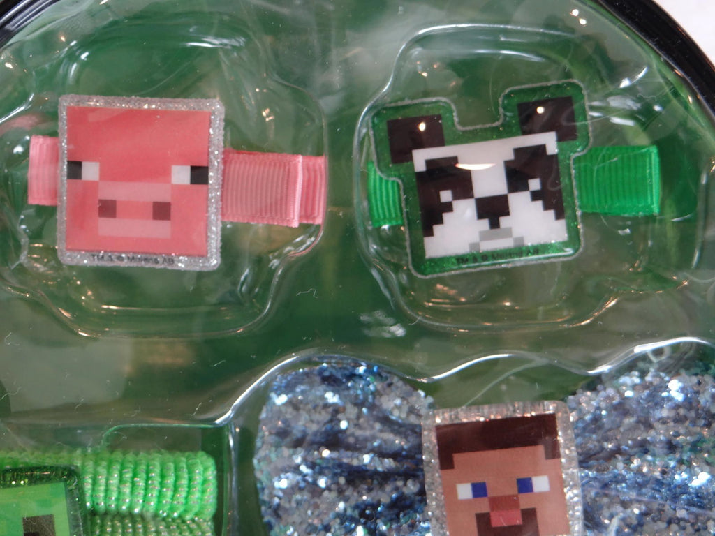 Minecraft MINI Backpack with Character Hair Clips, Bows, Ties