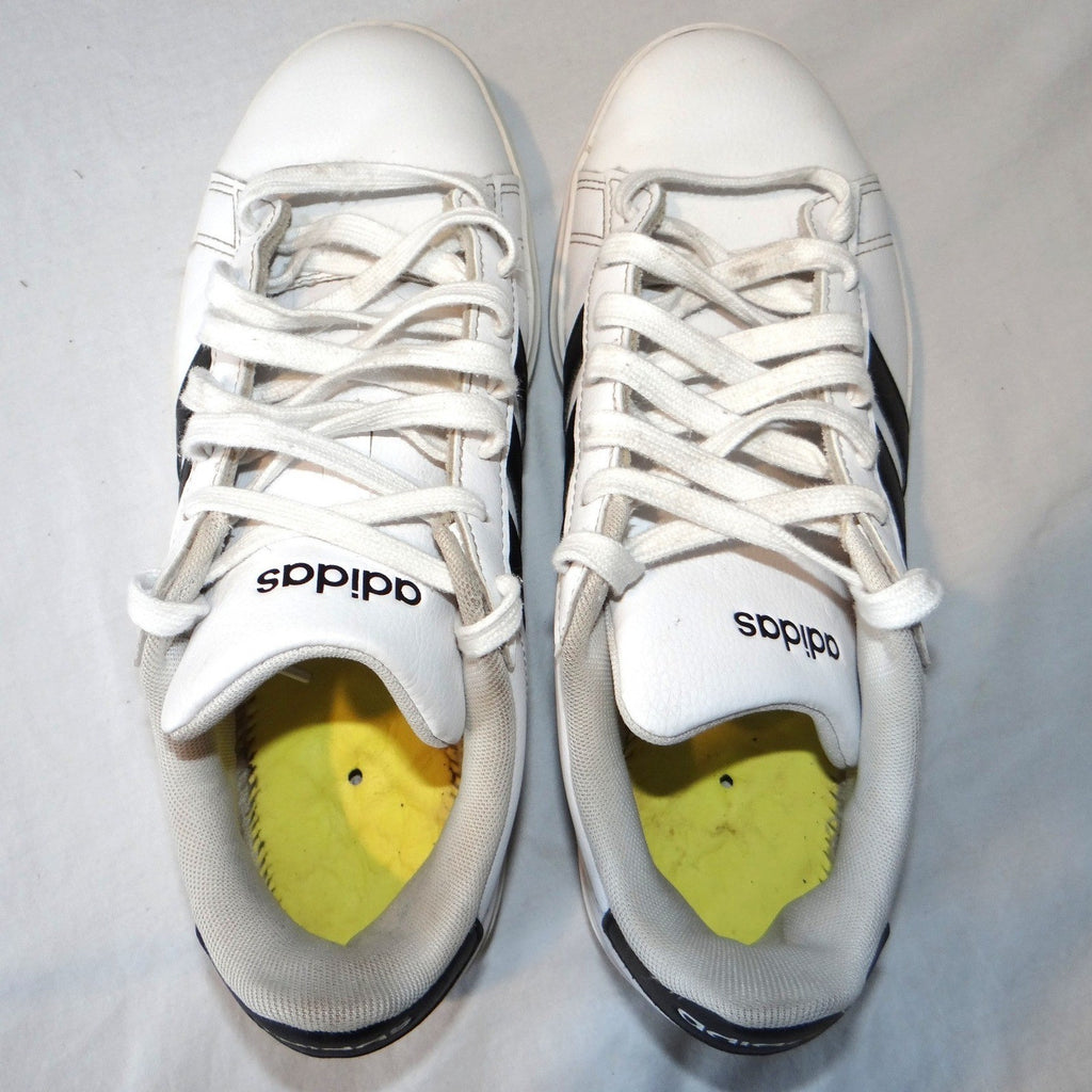 Adidas Grand Court 2.0 Shoes White Black Stripes Low Top Sneakers Mens Size 7