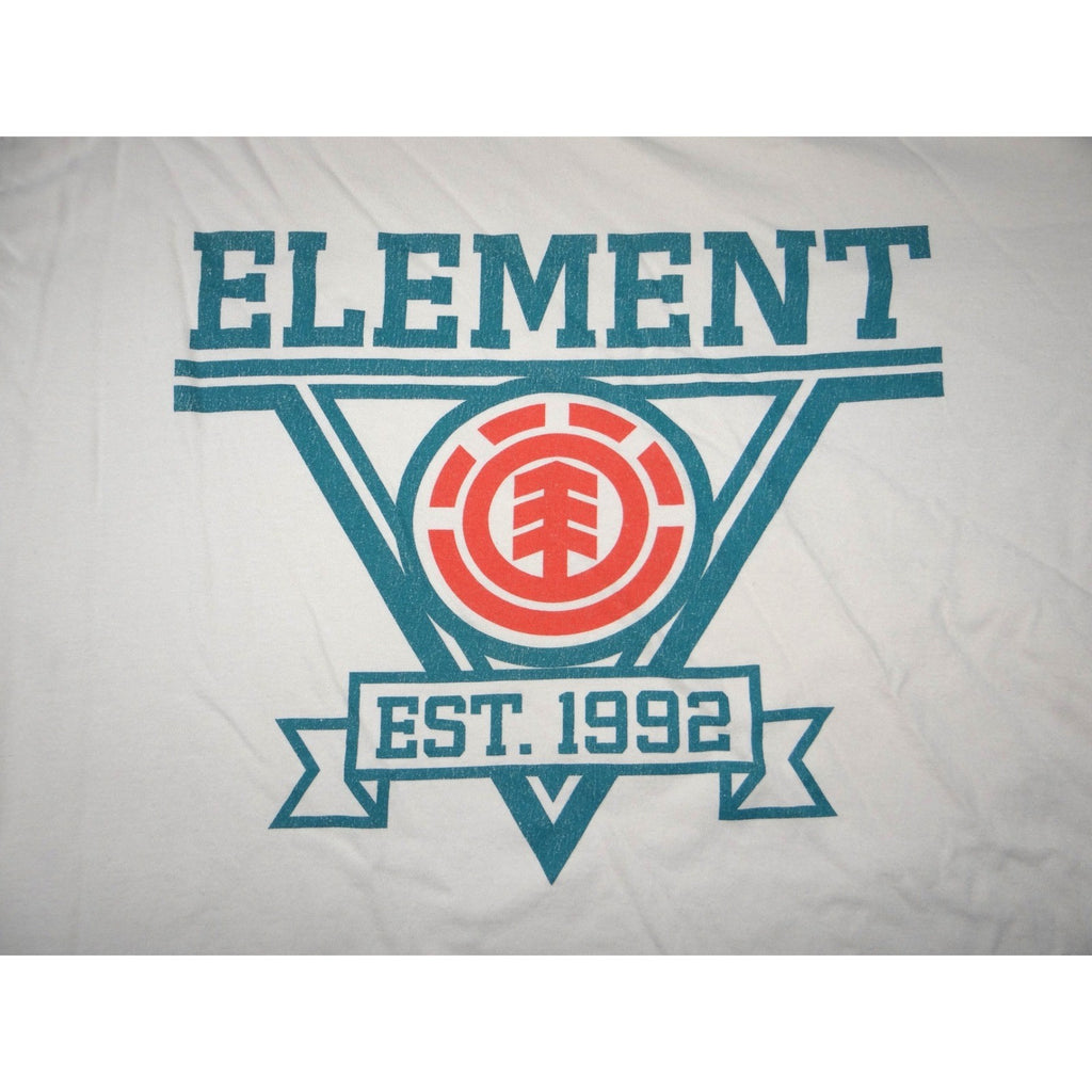 Element Organic Cotton T Shirt Men's XL Beige Graphic Tee Est 1992