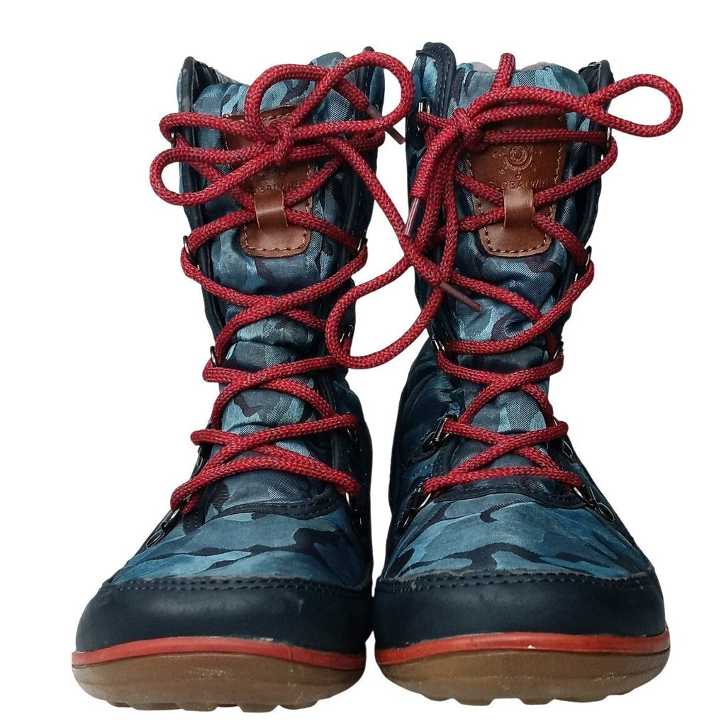 Khombu Womens Winter Boots Camo Lace Up Insulated Warm Snow Boots