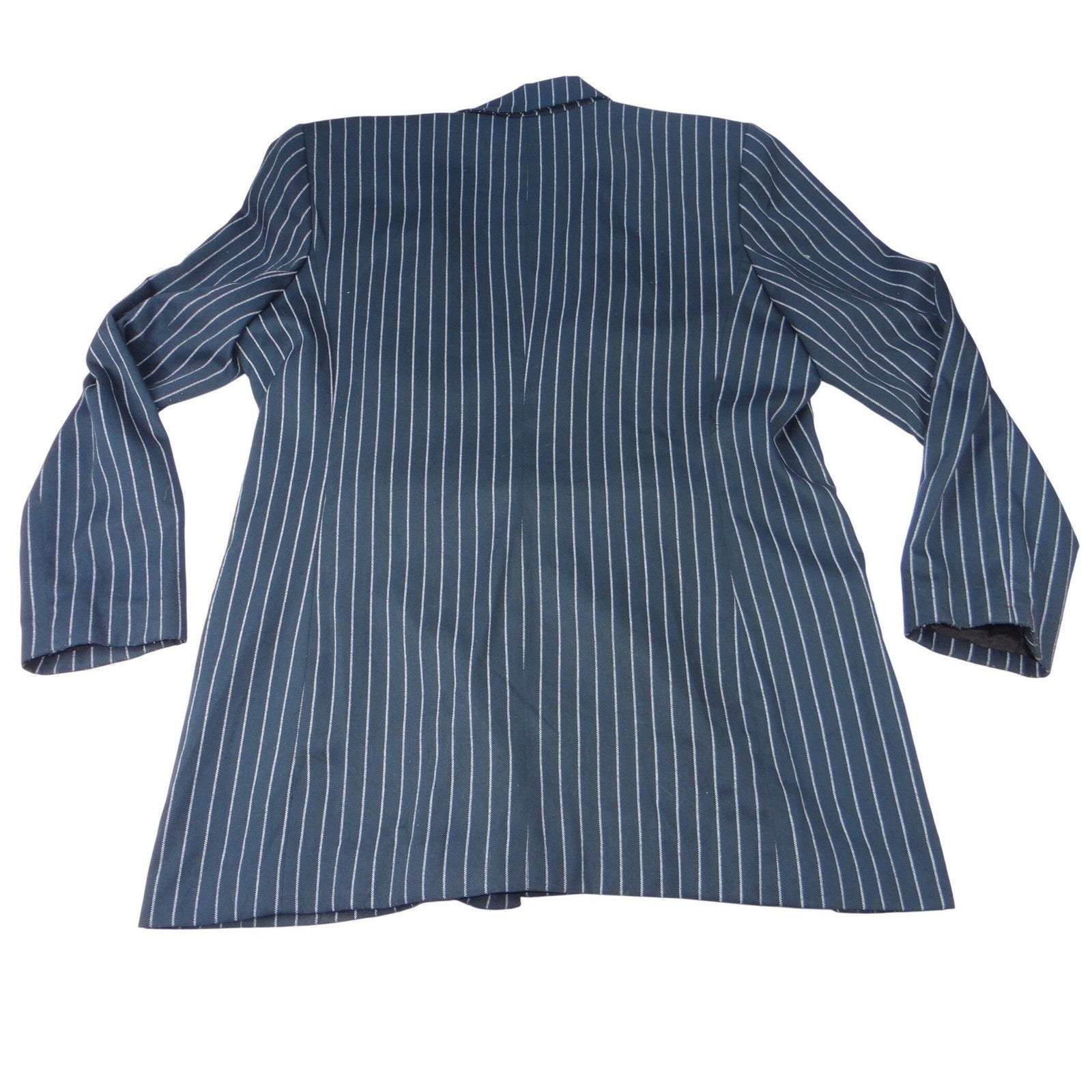 Siegel Pinstripe Double Breasted Blazer Navy White Size 16