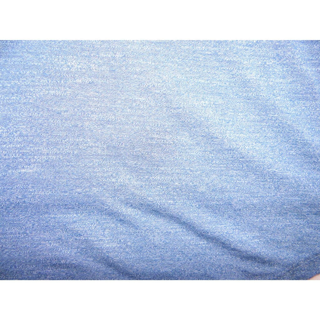 LuLaRoe Blue Heathered Scoop Neck Short Sleeve Tunic Top Size L