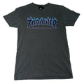 Thrasher Magazine Kids T Shirt Gray Flame Logo Short Sleeve Crew Neck