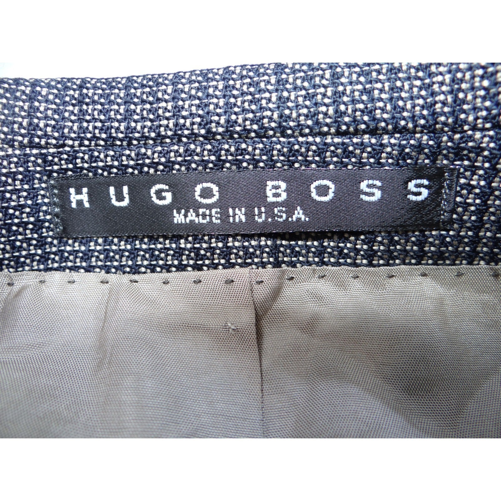 HUGO BOSS Men's Grey Check Wool Blend Blazer Sport Coat Size 42L