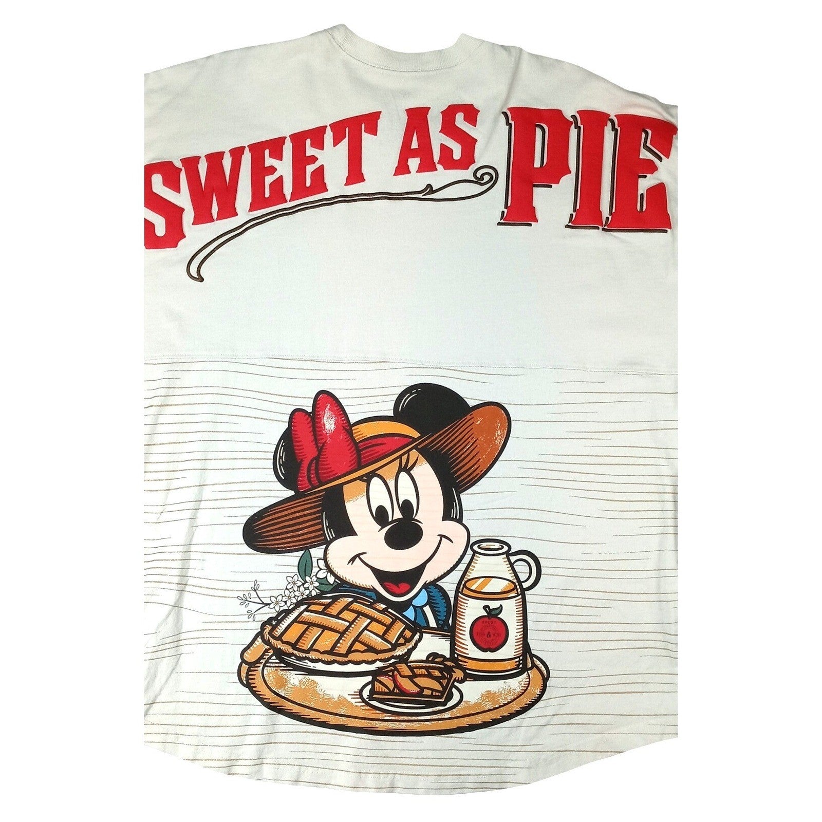 Vintage Disney Over-Sized Long Sleeve TShirt Minnie Mouse Sweet As Pie Womens L