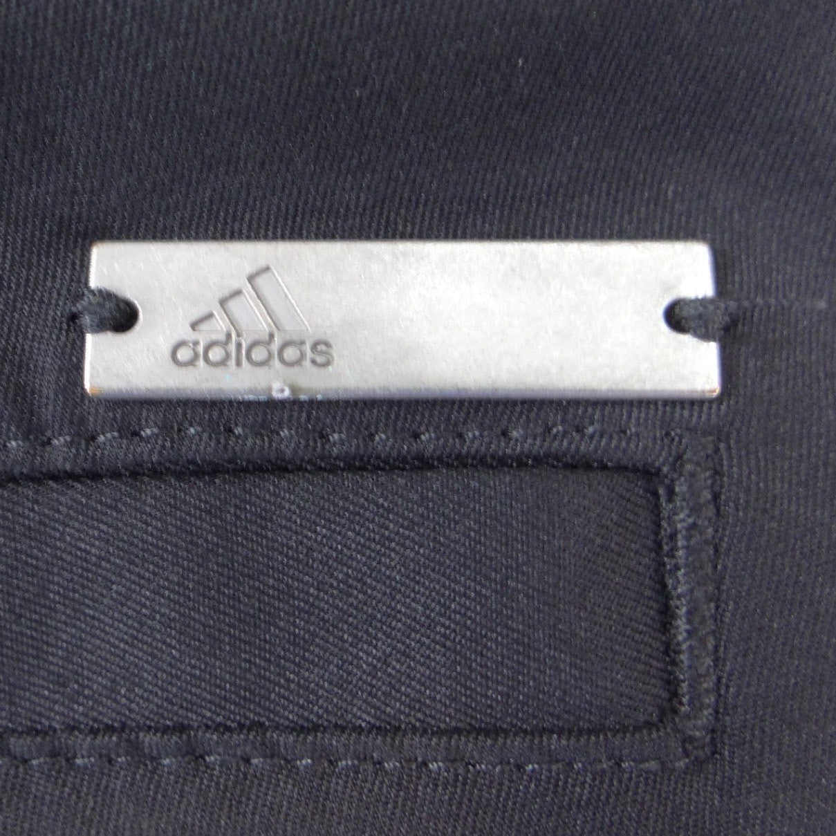 Adidas Mens Golf Shorts Black Size 2 Solid Polyester Performance Activewear
