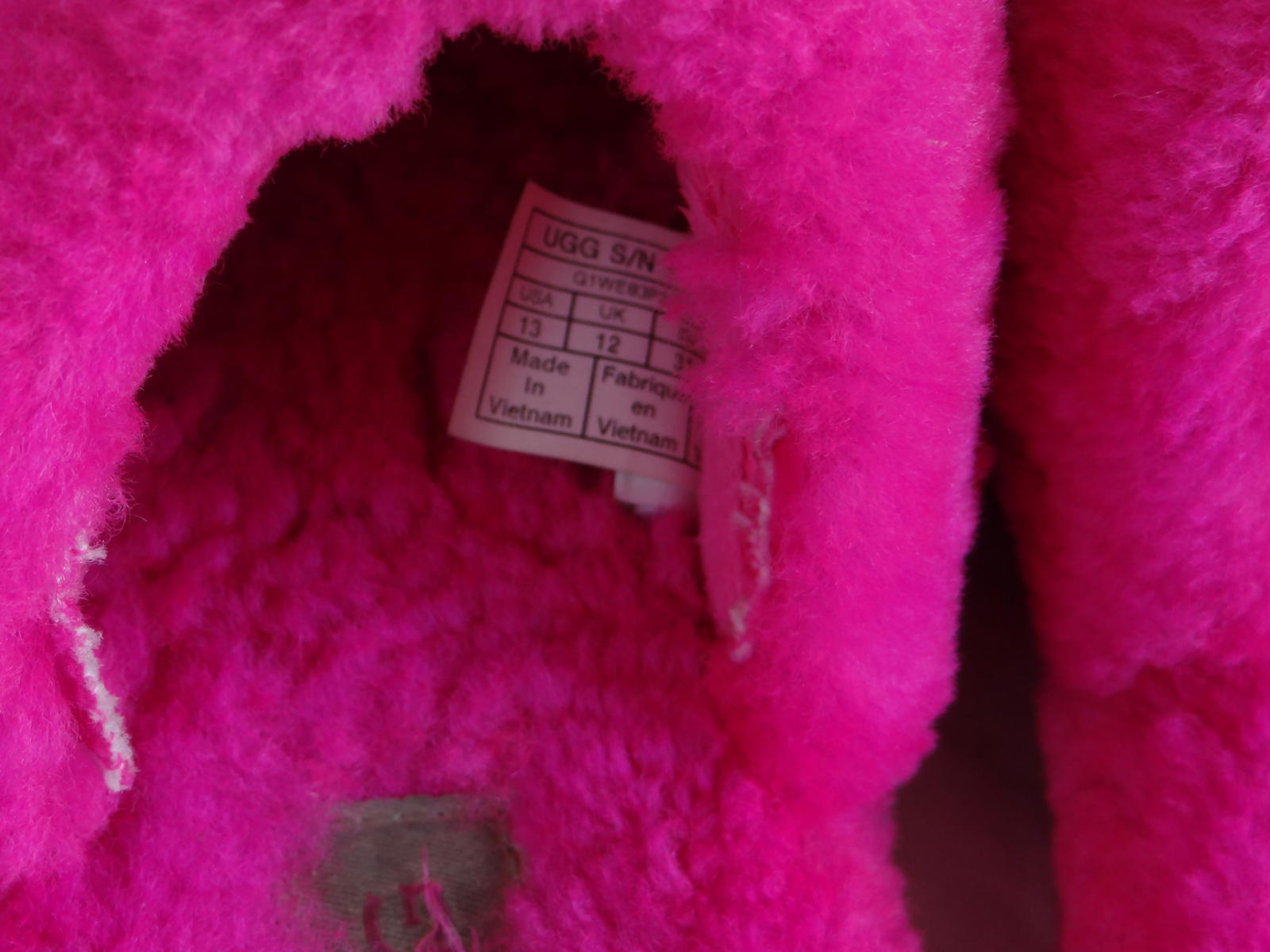 UGG Girl's Cozy Fuzzy Pink Slippers - ALTERED
