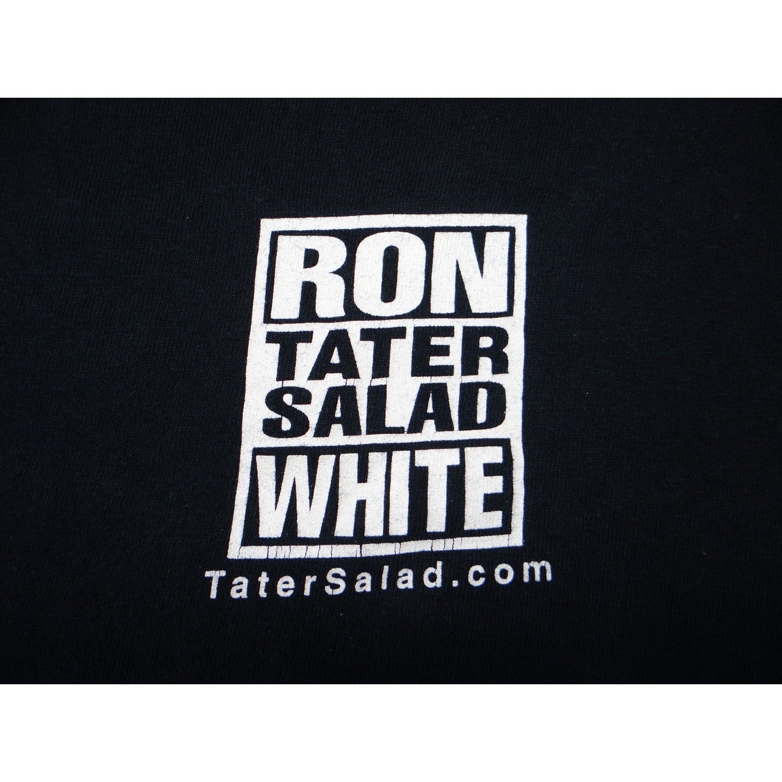 Ron Tater Salad White Comedy T Shirt Mens Medium Gildan Black