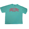 Barbie Sunday Funday Graphic T Shirt Aqua Blue XXL Women's Cotton Tee