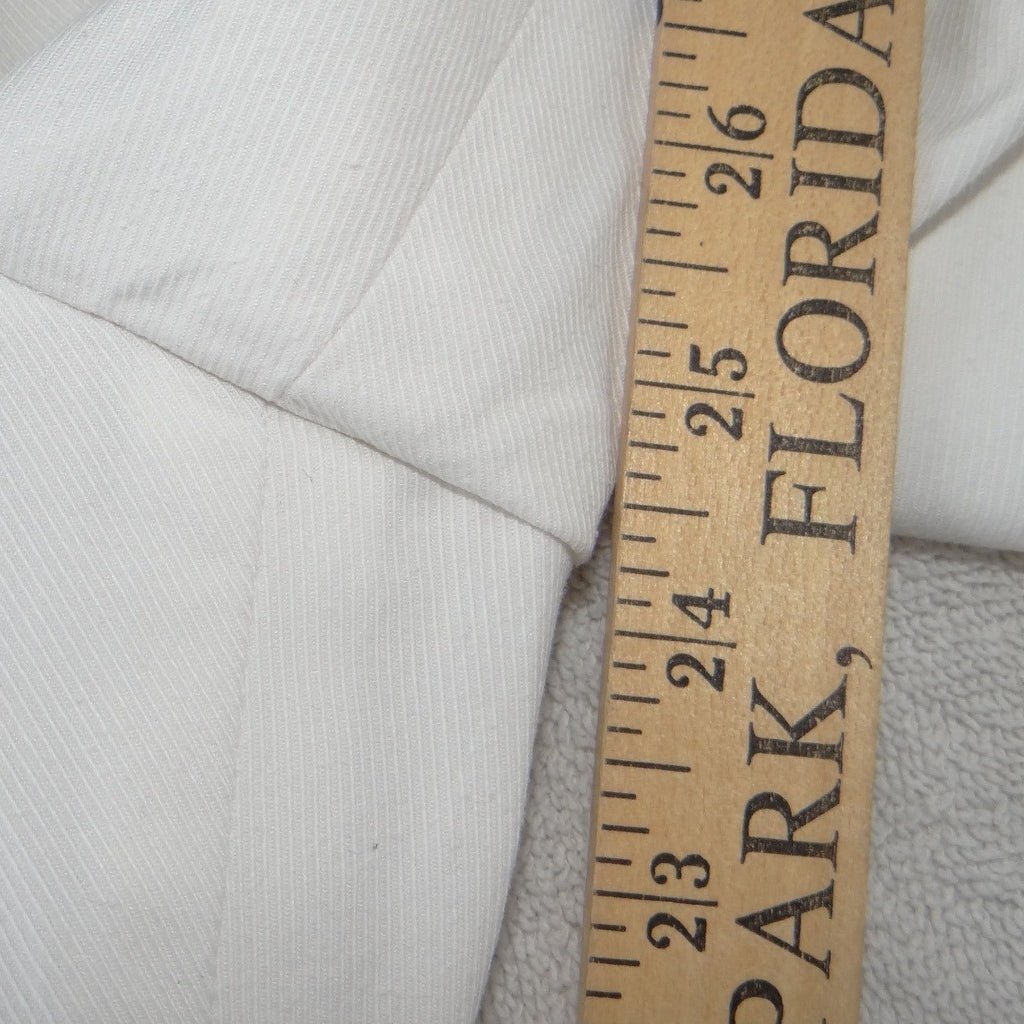 Ann Taylor Womens White Wide Leg Twill Dress Pants Trousers Size 10