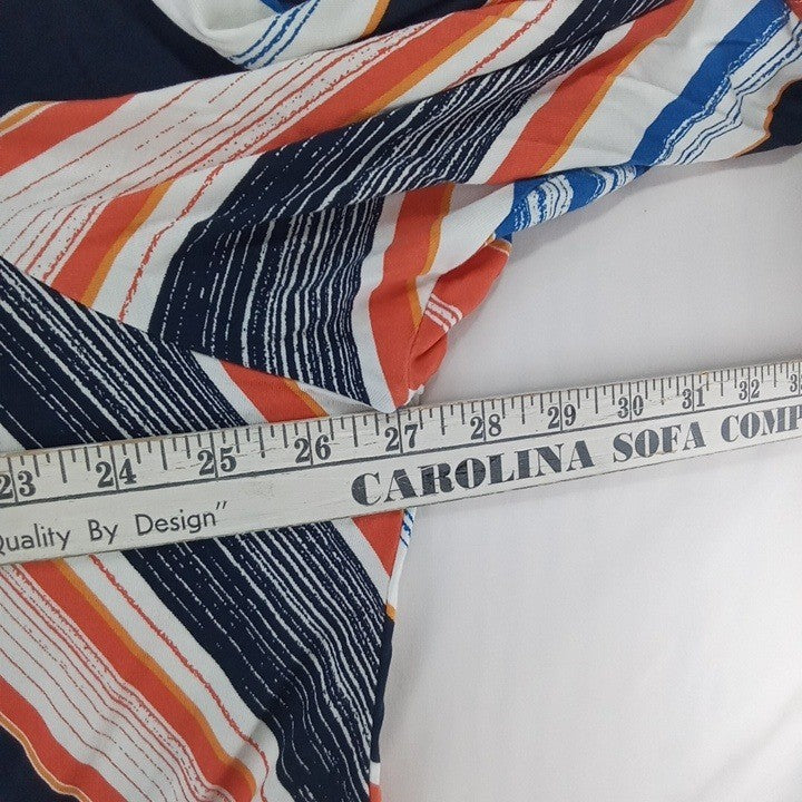 NWT Ruby Rd Woman Bright Idea Striped Twisted Front Top 3X