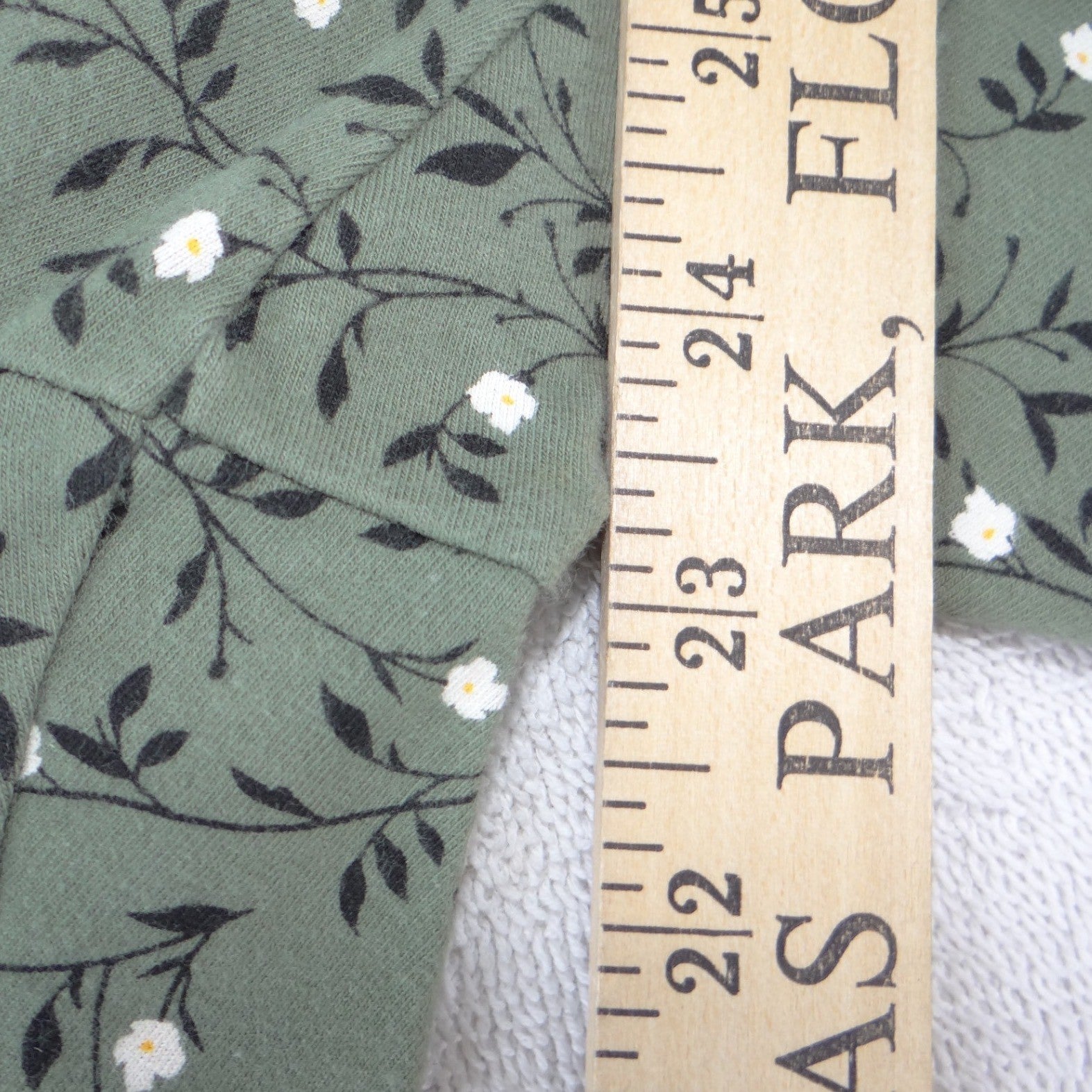 Old Navy Womens Sage Green Floral Print Cotton Spandex Leggings Size M 2305