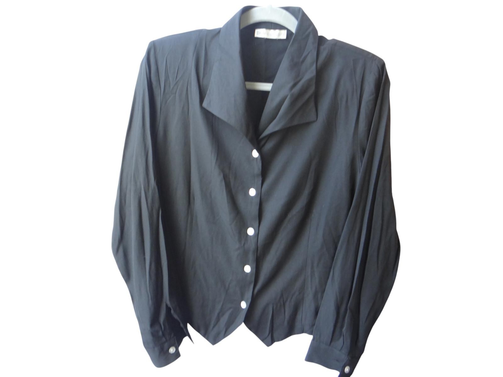 VINTAGE Women's Black Button Up by Dress barn