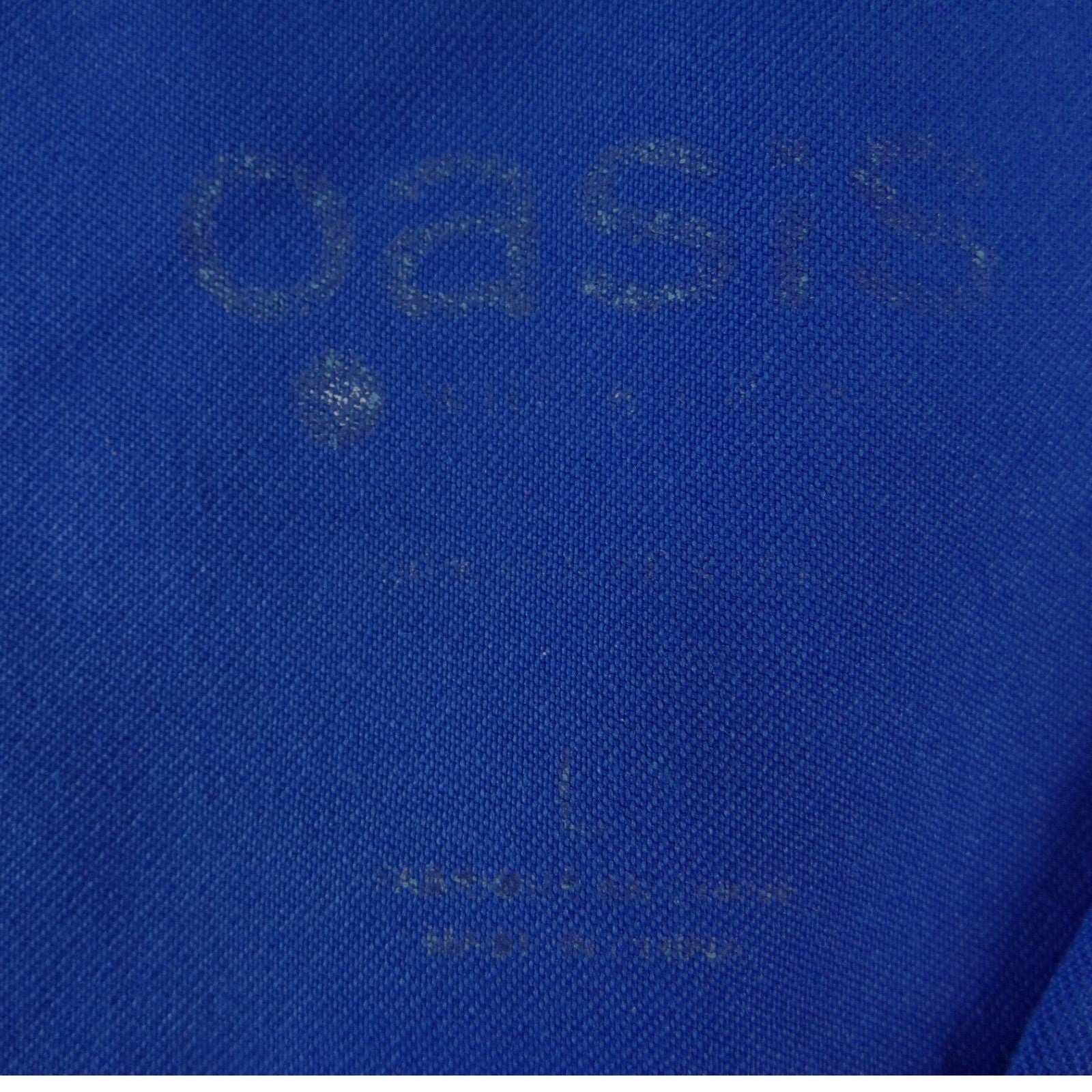 Oasis Womens Royal Blue V-Neck Scrub Top Short Sleeve Pockets Size Large