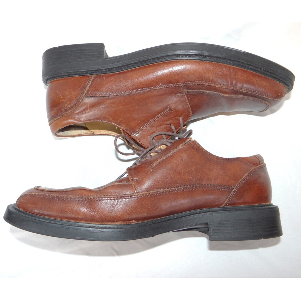 Dockers Mens Brown Leather Square Toe All Motion Comfort Oxford Shoes 9M