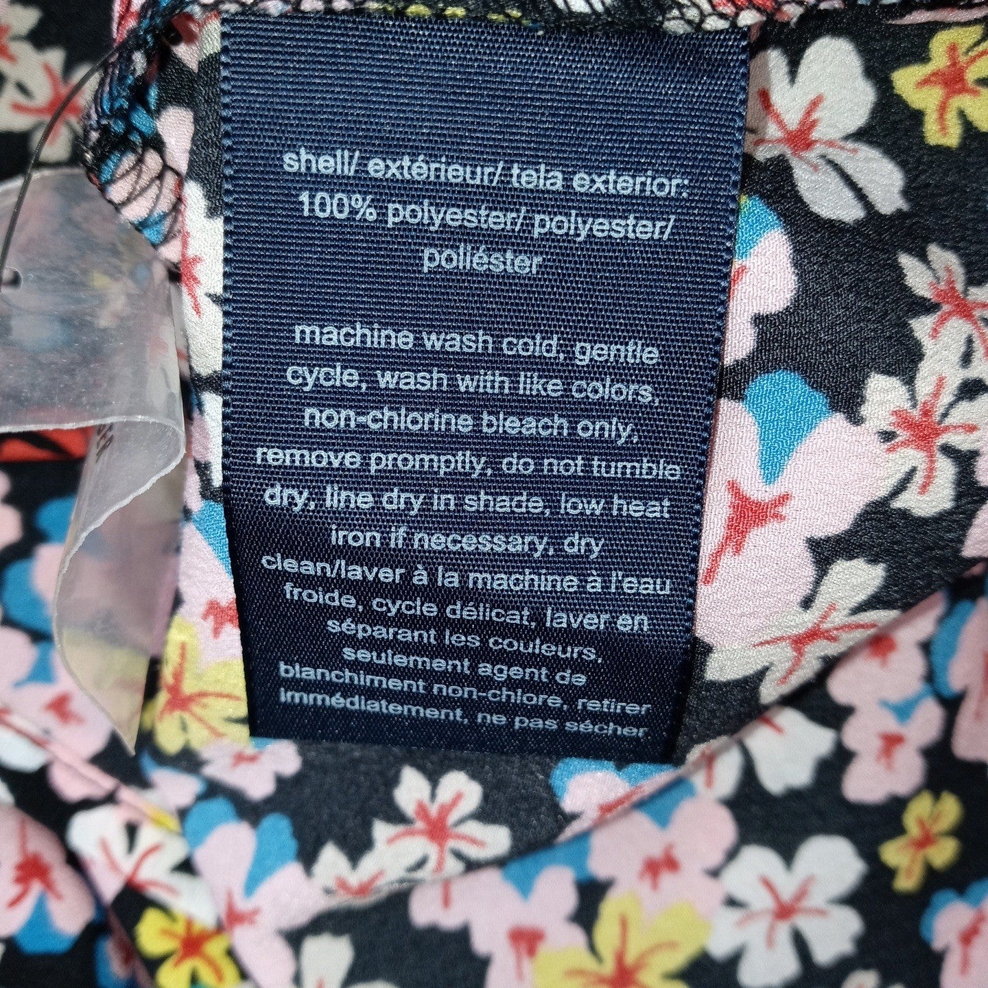 Tommy Hilfiger Womens Floral Print Button Up Shirt Top Xs