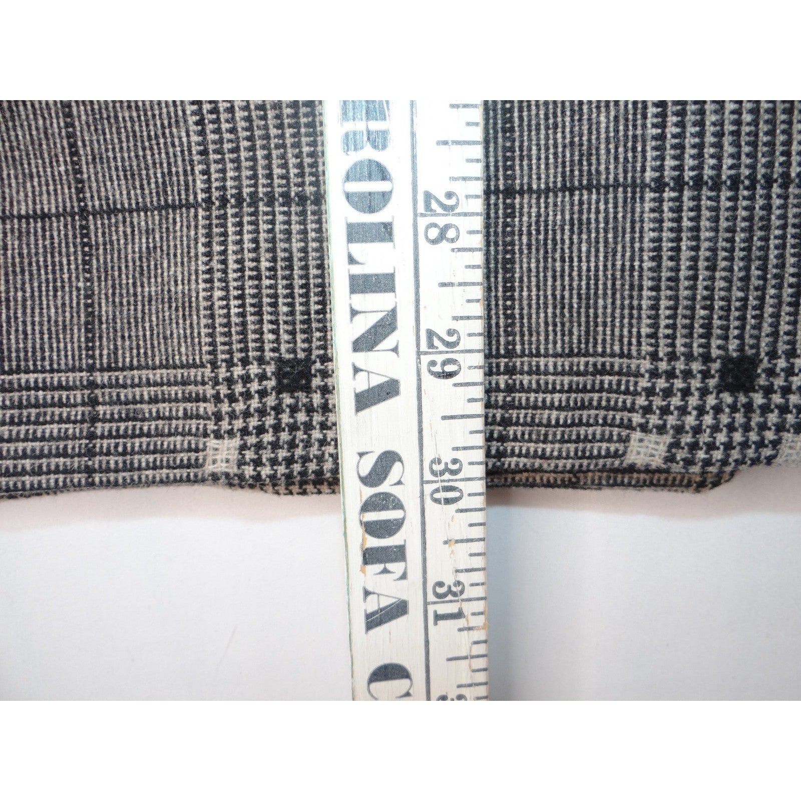 Vintage HBS LTD Trendy Plaid Double Breasted Blazer Jacket Gray Black White